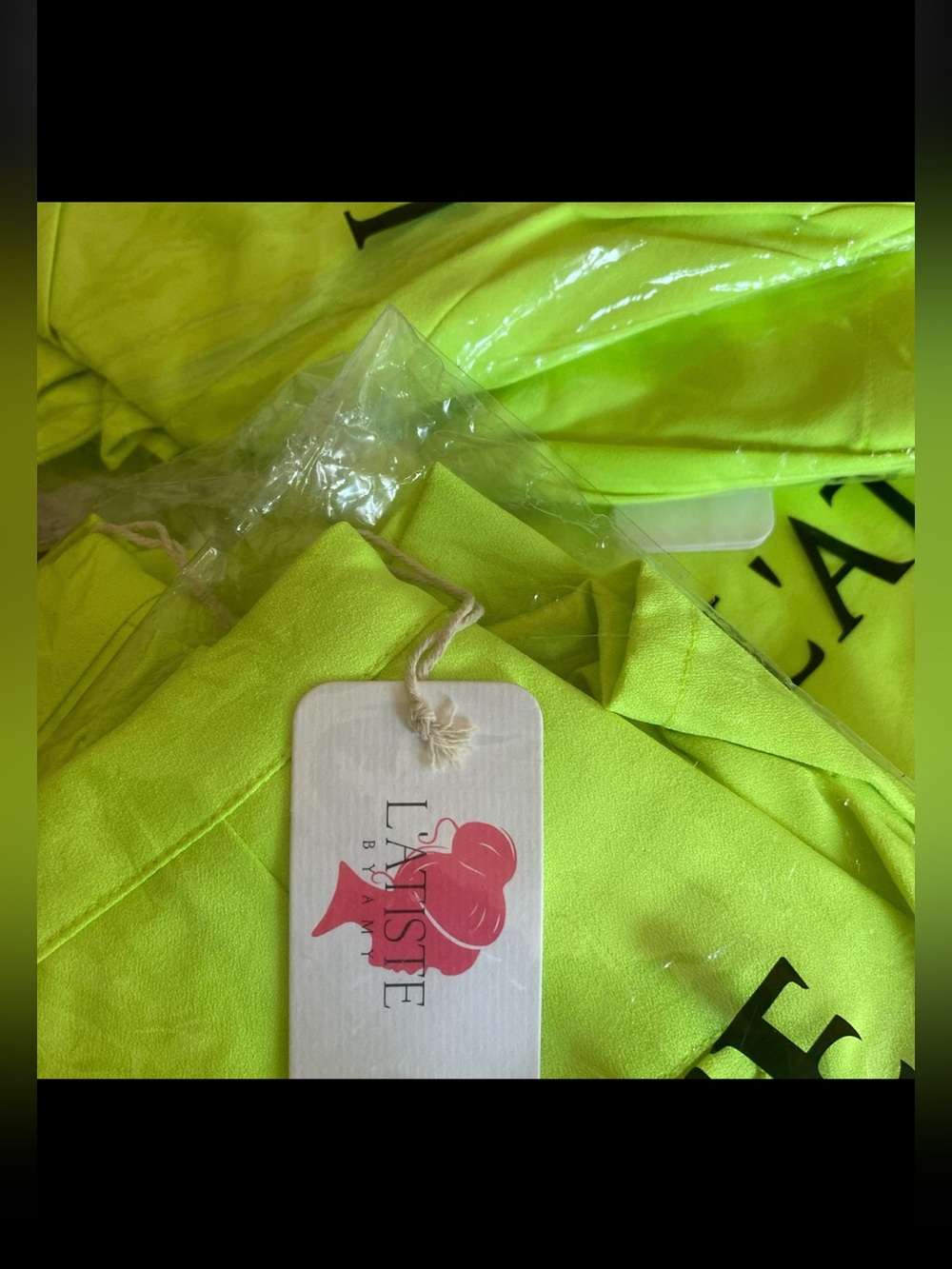 L’atiste Neon Lime blazer short set - Picture 3 of 9